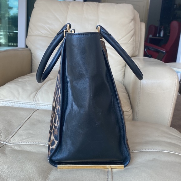 Michael Kors Lana Leopard-print Hair Calf and Leather Tote Leopard - Picture 2 of 8